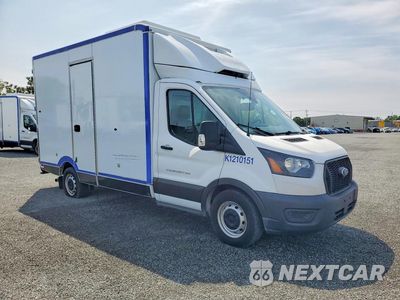 Czwarte zdjęcie samochodu z boku: 2021 FORD TRANSIT DELIVERY TRUCK VIN:1FDBW5Z89MKA84290 - miniatura