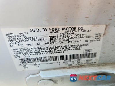 Zdjęcie 12 z 12 samochodu: 2012 FORD F350 SUPER DUTY VIN:1FT8W3BT7CEA48421 - miniatura