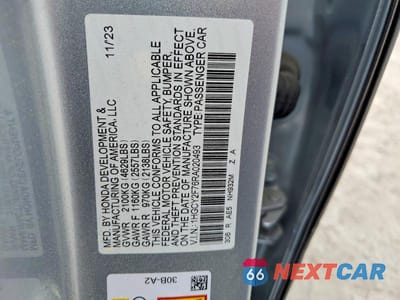 Zdjęcie 12 z 12 samochodu: 2024 HONDA ACCORD HYBRID SPORT-L VIN:1HGCY2F76RA020493 - miniatura