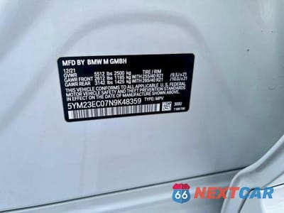 Zdjęcie 10 z 10 samochodu: 2022 BMW X4 M VIN:5YM23EC07N9K48359 - miniatura