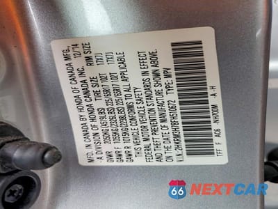 Zdjęcie 13 z 13 samochodu: 2015 HONDA CR-V EXL VIN:2HKRM3H78FH510672 - miniatura