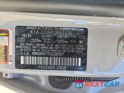 Zdjęcie 12 z 12 samochodu: 2025 KIA K5 GT-LINE VIN:KNAG64J75S5296507 - miniatura