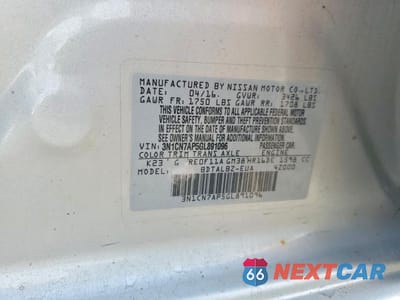 Zdjęcie 12 z 12 samochodu: 2016 NISSAN VERSA 1.6 SV VIN:3N1CN7AP5GL891096 - miniatura