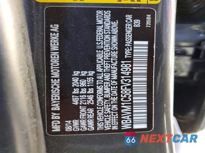 Zdjęcie 12 z 12 samochodu: 2015 BMW X1 SDRIVE28I VIN:WBAVM1C58FV314981 - miniatura