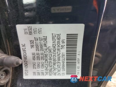 Zdjęcie 14 z 14 samochodu: 2016 HONDA CR-V SE VIN:5J6RM4H4XGL075611 - miniatura