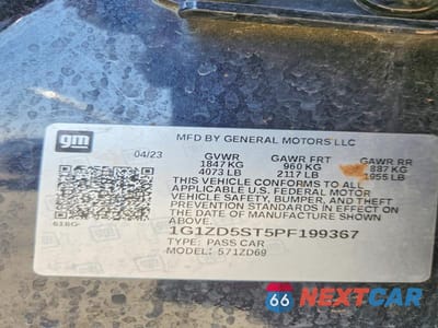 Zdjęcie 12 z 12 samochodu: 2023 CHEVROLET MALIBU LT VIN:1G1ZD5ST5PF199367 - miniatura