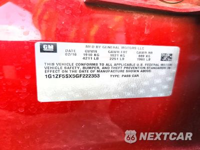 Zdjęcie 13 z 13 samochodu: 2016 CHEVROLET MALIBU LT VIN:1G1ZF5SX5GF222353 - miniatura