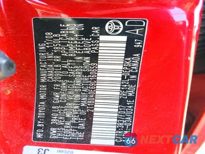 Zdjęcie 12 z 12 samochodu: 2009 TOYOTA COROLLA S VIN:2T1BU40E69C160659 - miniatura