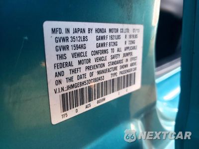 Zdjęcie 12 z 13 samochodu: 2013 HONDA FIT SPORT VIN:JHMGE8H53DC060453 - miniatura