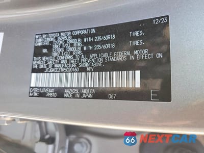 Zdjęcie 13 z 13 samochodu: 2024 LEXUS NX 350H PREMIUM VIN:JTJGKCEZ1R5020160 - miniatura