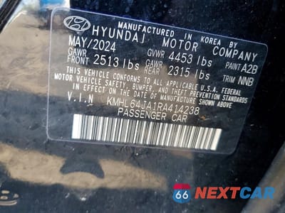 Zdjęcie 12 z 12 samochodu: 2024 HYUNDAI SONATA SEL VIN:KMHL64JA1RA414238 - miniatura
