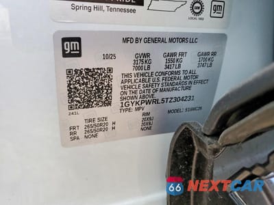 Zdjęcie 14 z 14 samochodu: 2026 CADILLAC LYRIQ PREMIUM SPORT VIN:1GYKPWRL5TZ304231 - miniatura