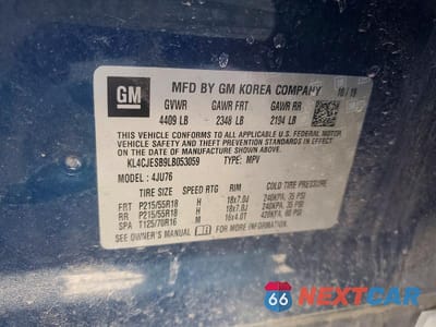 Zdjęcie 14 z 14 samochodu: 2020 BUICK ENCORE PREFERRED VIN:KL4CJESB9LB053059 - miniatura