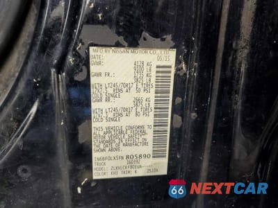 Zdjęcie 12 z 12 samochodu: 2015 NISSAN NV 2500 HD S VIN:1N6BF0LX5FN805890 - miniatura