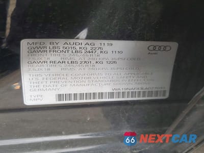 Zdjęcie 12 z 12 samochodu: 2020 AUDI A4 VIN:WA19NAF43LA027033 - miniatura