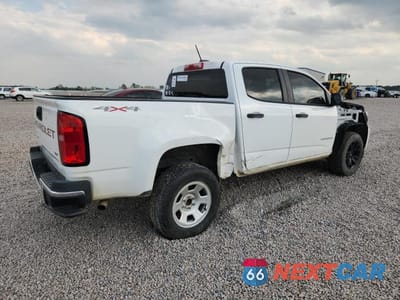 Trzecie zdjęcie samochodu z tyłu: 2021 CHEVROLET COLORADO VIN:1GCGTBEN6M1232639 - miniatura