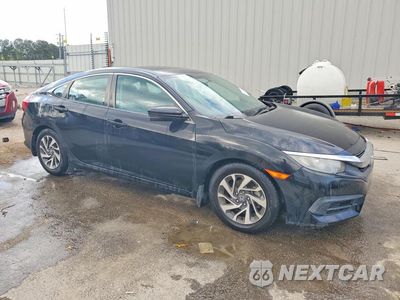 Czwarte zdjęcie samochodu z boku: 2017 HONDA CIVIC EX VIN:19XFC2F74HE027321 - miniatura