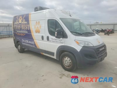 Czwarte zdjęcie samochodu z boku: 2023 RAM PROMASTER 2500 UTILITY / SERVICE VAN VIN:3C6LRVDG6PE576367 - miniatura