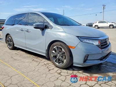 Czwarte zdjęcie samochodu z boku: 2023 HONDA ODYSSEY ELITE VIN:5FNRL6H97PB042438 - miniatura
