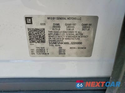 Zdjęcie 13 z 13 samochodu: 2020 CHEVROLET TRAVERSE LT VIN:1GNEVHKW6LJ220000 - miniatura