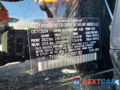 Zdjęcie 12 z 12 samochodu: 2025 HYUNDAI IONIQ 5 SEL VIN:7YAKN4DA0SY001182 - miniatura