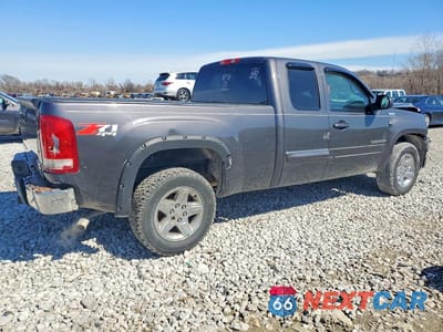 Trzecie zdjęcie samochodu z tyłu: 2010 GMC SIERRA K1500 SLT VIN:1GTSKWE31AZ152374 - miniatura