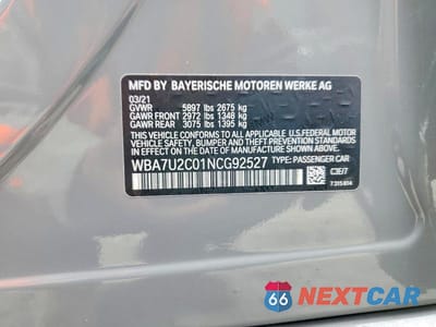 Zdjęcie 12 z 12 samochodu: 2022 BMW 750 XI VIN:WBA7U2C01NCG92527 - miniatura