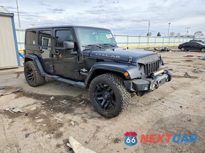 Czwarte zdjęcie samochodu z boku: 2014 JEEP WRANGLER UNLIMITED SPORT VIN:1C4BJWDG0EL160806 - miniatura