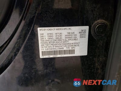 Zdjęcie 13 z 13 samochodu: 2020 ACURA MDX TECHNOLOGY VIN:5J8YD4H5XLL038466 - miniatura
