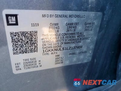 Zdjęcie 13 z 13 samochodu: 2020 GMC ACADIA SLT VIN:1GKKNULS1LZ137404 - miniatura