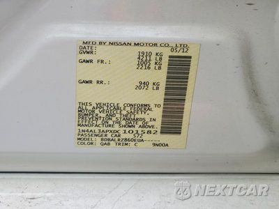 Zdjęcie 13 z 13 samochodu: 2013 NISSAN ALTIMA 2.5 VIN:1N4AL3APXDC101582 - miniatura