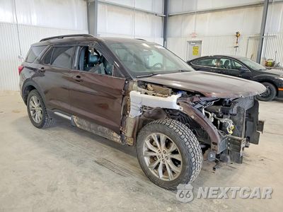 Czwarte zdjęcie samochodu z boku: 2020 FORD EXPLORER XLT VIN:1FMSK8DH7LGA70216 - miniatura