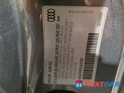 Zdjęcie 12 z 12 samochodu: 2013 AUDI A5 PREMIUM VIN:WAUCFAFR3DA047849 - miniatura