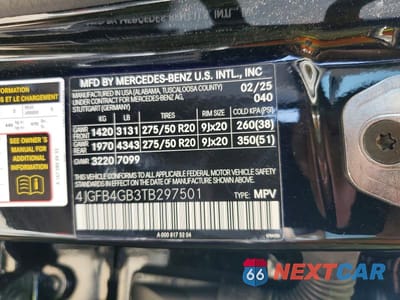 Zdjęcie 12 z 12 samochodu: 2026 MERCEDES-BENZ GLE 450E 4MATIC VIN:4JGFB4GB3TB297501 - miniatura
