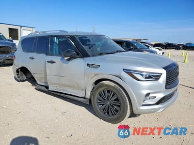 Czwarte zdjęcie samochodu z boku: 2021 INFINITI QX80 LUXE VIN:JN8AZ2AF4M9719900 - miniatura