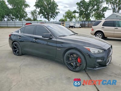 Czwarte zdjęcie samochodu z boku: 2018 INFINITI Q50 RED SPORT 400 VIN:JN1FV7AR8JM480495 - miniatura