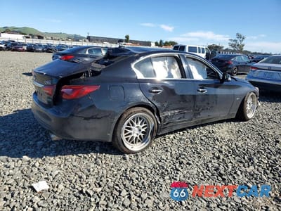 Trzecie zdjęcie samochodu z tyłu: 2019 INFINITI Q50 3.0T SIGNATURE EDITION VIN:JN1EV7APXKM541809 - miniatura