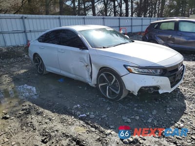 Czwarte zdjęcie samochodu z boku: 2020 HONDA ACCORD SPORT VIN:1HGCV1F3XLA150879 - miniatura