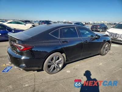 Trzecie zdjęcie samochodu z tyłu: 2022 ACURA TLX TECH A VIN:19UUB6F56NA001836 - miniatura