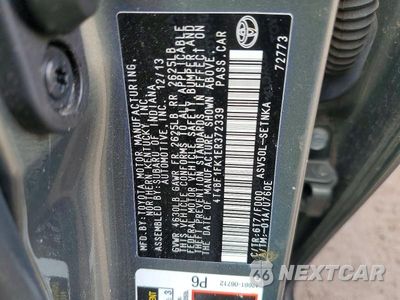 Zdjęcie 12 z 12 samochodu: 2014 TOYOTA CAMRY LE VIN:4T4BF1FK1ER372339 - miniatura
