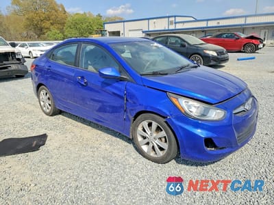 Czwarte zdjęcie samochodu z boku: 2013 HYUNDAI ACCENT GLS VIN:KMHCU4AEXDU461770 - miniatura