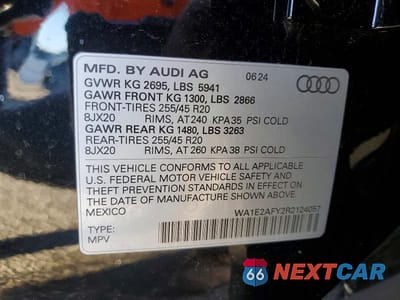 Zdjęcie 13 z 13 samochodu: 2024 AUDI Q5 E PREMIUM PLUS 55 VIN:WA1E2AFY2R2124057 - miniatura