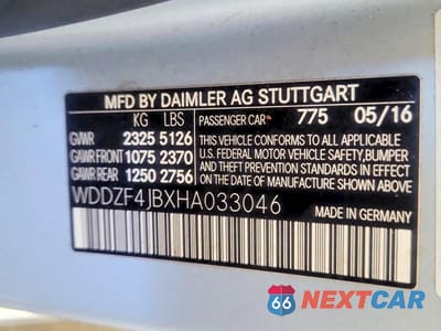 Zdjęcie 10 z 14 samochodu: 2017 MERCEDES-BENZ E 300 VIN:WDDZF4JBXHA033046 - miniatura