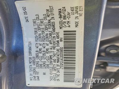 Zdjęcie 13 z 13 samochodu: 2002 TOYOTA HIGHLANDER BASE VIN:JTEGF21A120059850 - miniatura