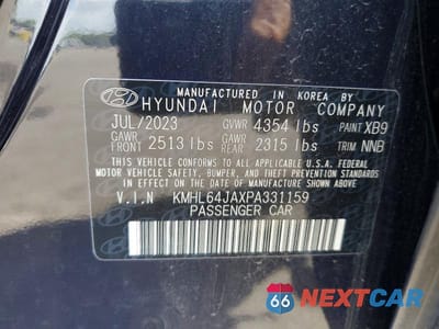 Zdjęcie 12 z 12 samochodu: 2023 HYUNDAI SONATA SEL VIN:KMHL64JAXPA331159 - miniatura