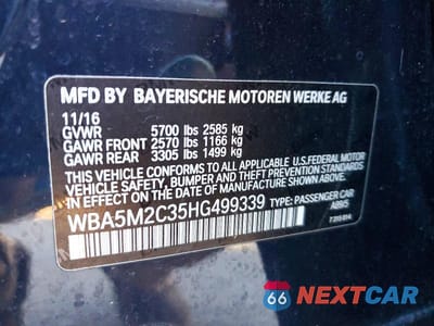 Zdjęcie 12 z 12 samochodu: 2017 BMW 535 IGT VIN:WBA5M2C35HG499339 - miniatura