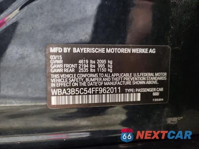 Zdjęcie 12 z 12 samochodu: 2015 BMW 328 XI SULEV VIN:WBA3B5C54FF962011 - miniatura
