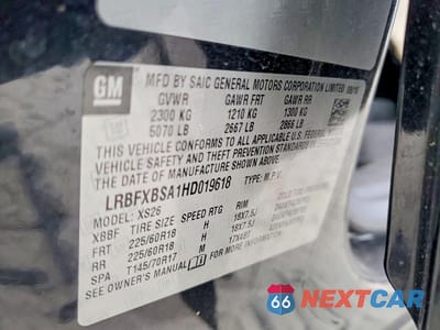 Zdjęcie 13 z 13 samochodu: 2017 BUICK ENVISION ESSENCE VIN:LRBFXBSA1HD019618 - miniatura