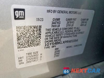 Zdjęcie 14 z 14 samochodu: 2023 CADILLAC ESCALADE PREMIUM LUXURY VIN:1GYS4BKLXPR403354 - miniatura