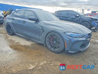 Czwarte zdjęcie samochodu z boku: 2024 BMW M3 COMPETITION VIN:WBS43AY07RFR90828 - miniatura